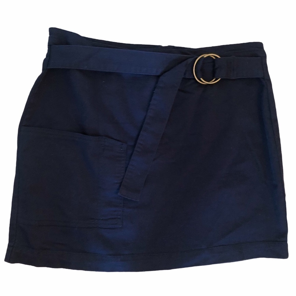 3/$25 🙌🏼 GB Belted Navy Pocket Mini Skirt XL